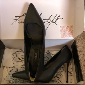 White House Black Market black pointed toe heels.